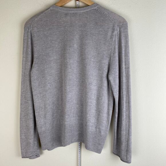 NIC + ZOE Busy Bee Embroidered Cardigan Size M Grey Multi - Picture 11 of 14